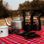 VS Drip Filter Coffee pouch on outdoor table