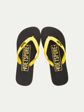 Voetspore Plakkies black and yellow sandals product image