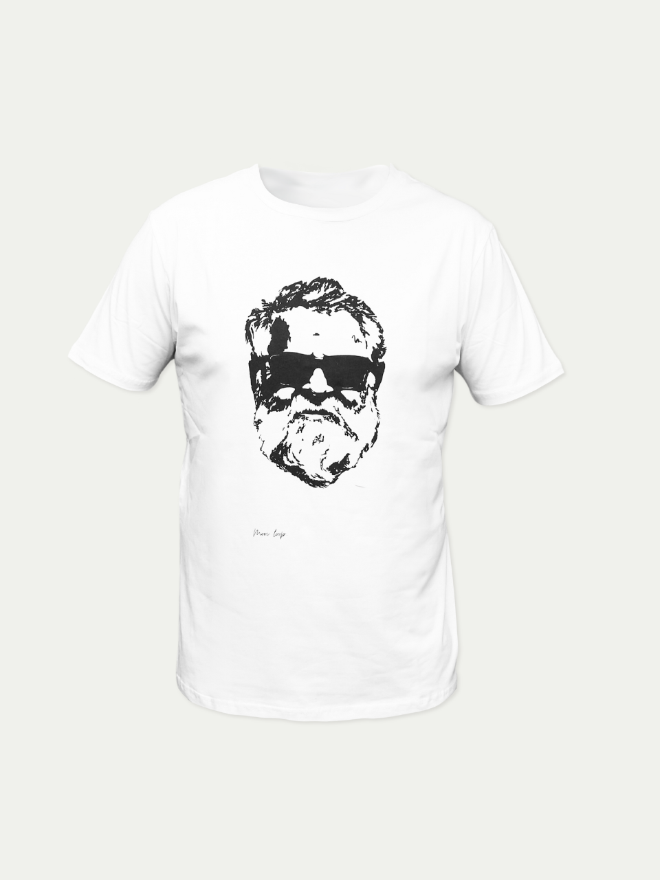 JJ Badenhorst White T-shirt with line drawing print